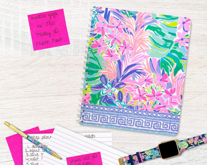 Lilly Pulitzer Large Hardcover Spiral Notebook, 11" x 9.5" with 160 College Ruled Pages, It Was All A Dream - Image 4